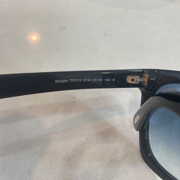 Tom Ford Morgan Soft Square Designer Sunglasses Black Gradient Lenses Case 57MM - Picture 12 of 17